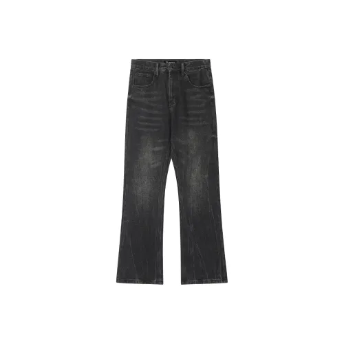 66/ROUTE 66 Черные Унисекс Джинсы