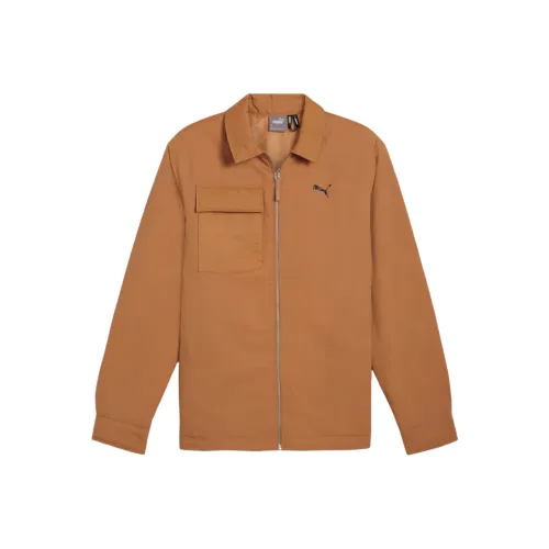 PUMA Sportstyle Collection Men's Lifestyle Collection FW24 MID Season Верхняя одежда Куртки Пальто Мужской Карамель