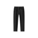 Деним, вымытый, черный, 98201