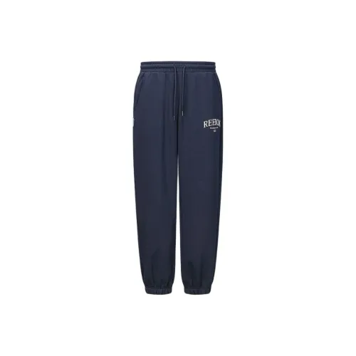 Reebok совместные вязаные тренировочные штаны унисекс темно-синие