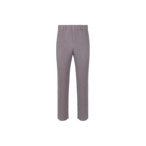 Homme Plissé Issey Miyake Светло-фиолетовые Мужские Повседневные Штаны