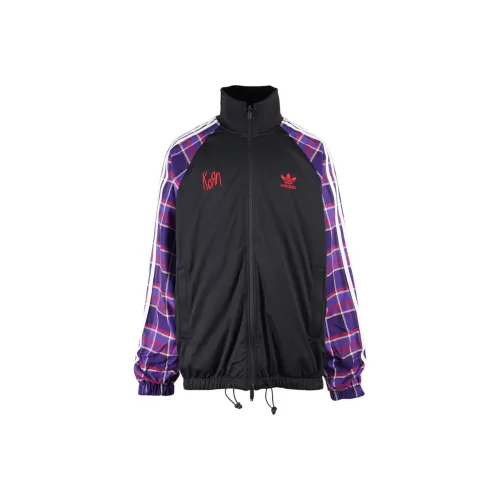 Adidas Originals x Korn FW24 Куртки и Пальто Унисекс Черный Фиолетовый