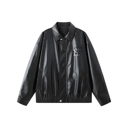 Qnxeey Унисекс Кожаные Куртки