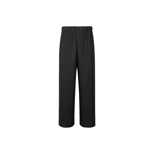 Homme Plissé Issey Miyake Черные Мужские Вязаные Спортивные Штаны