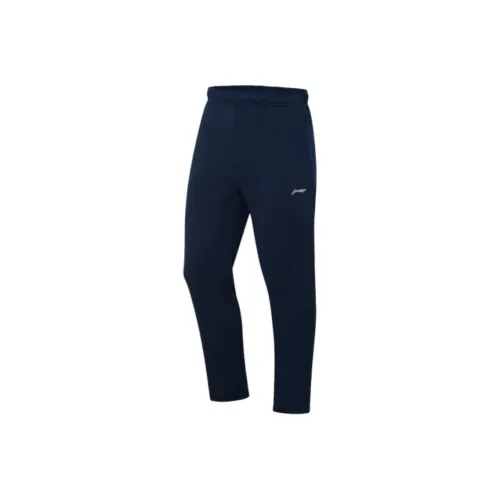 LINING Fitness Series Вязаные тренировочные брюки Мужские Темно-морские Синий C