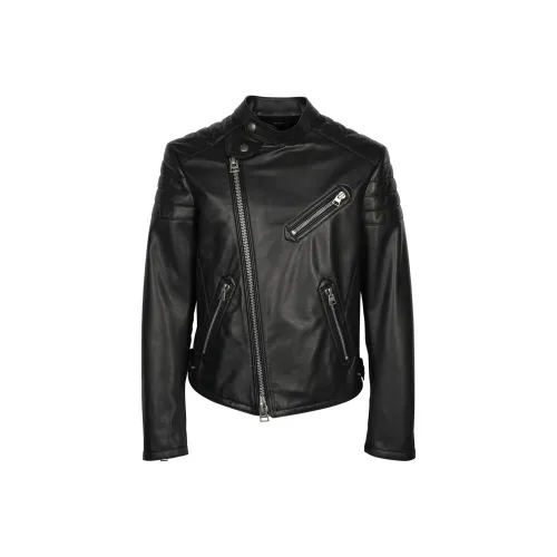 TOM FORD Кожа Куртка Мужская Черная