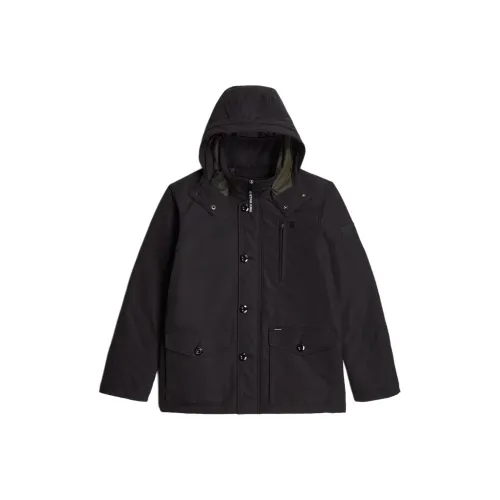 Г Звезда RAW хлопковый пуховик мужской темно-черный