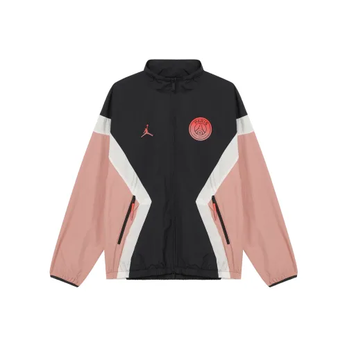 Jordan Paris Saint Germain Ржаво-розовый/Серый черный/Парусный белый/Инфракрасный красный Мужские куртки