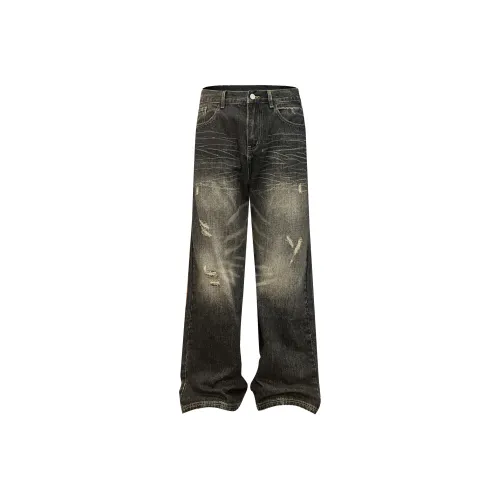 RUSURE Черные Унисекс Джинсы