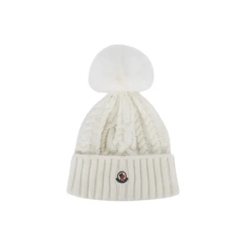 Moncler Шерстяные Шапки Унисекс Белый