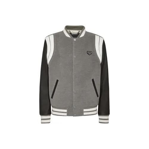 PHILIPP PLEIN FW24 Куртки и Пальто Мужской Серый