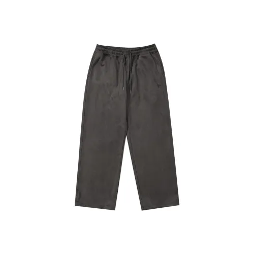 LUJIAMEN Вязаные спортивные штаны унисекс серые