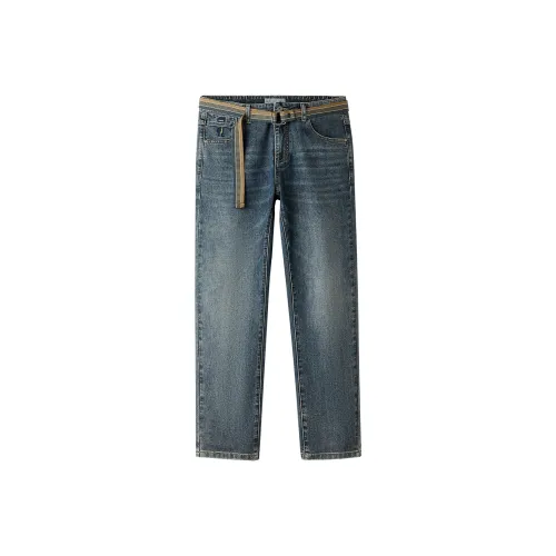 HLA Синий Серый DENIM GRADIENT Средний 38 Мужские Джинсы