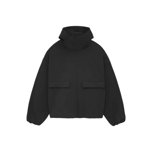 Fear of God ESSENTIALS Обсидиан Черный/Черный Мужской Тренч