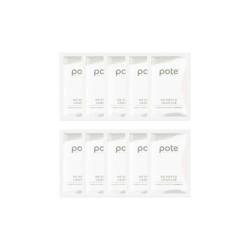 POTE Морская трава Пробиотики Лечение перхоти Уходовое шампунь Глубокая чистка 10 мл*10 Сумка для покупок включена