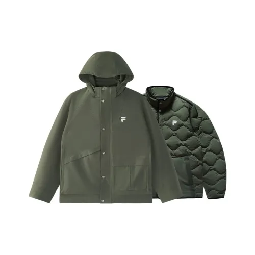 FILA FUSION Куртка Мужская Avocado Кожа Темно-зеленый
