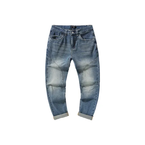 A3G4 Синий Мужской Джинсы