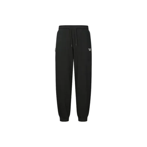 Reebok Черные Унисекс Вязаные Тренировочные Брюки