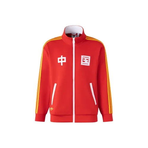 Adidas Originals Размер CN 08 TRACKTOP Ретро Куртки Пальто Unisex Light Алый