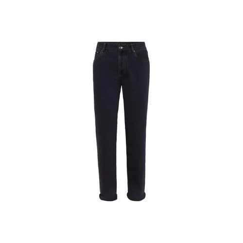 BRUNELLO CUCINELLI Индиго Мужские Джинсы