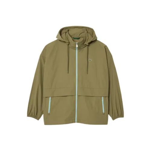 LACOSTE Тренчкот Мужской Армейский Зеленый