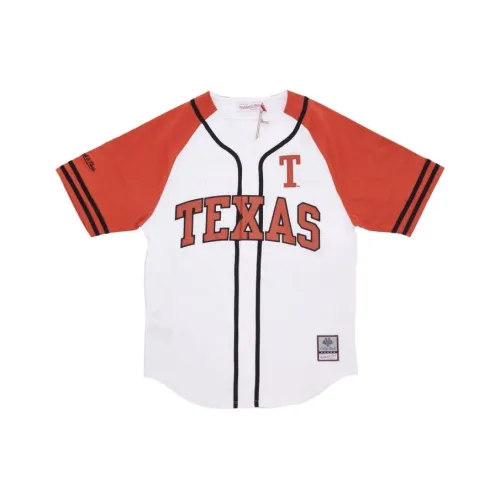 MITCHELL NESS Texas Longhorns Practice Бейсбольная куртка Мужская Белый Красный