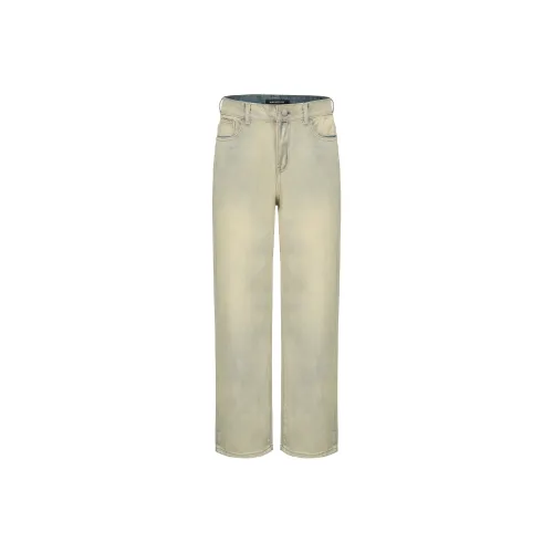 AMANDA BY Джинсы Унисекс Желтый Грязь