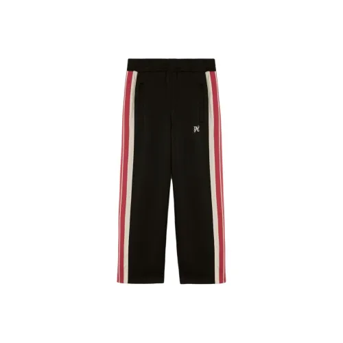 PALM ANGELS Вязаные спортивные брюки мужские черные