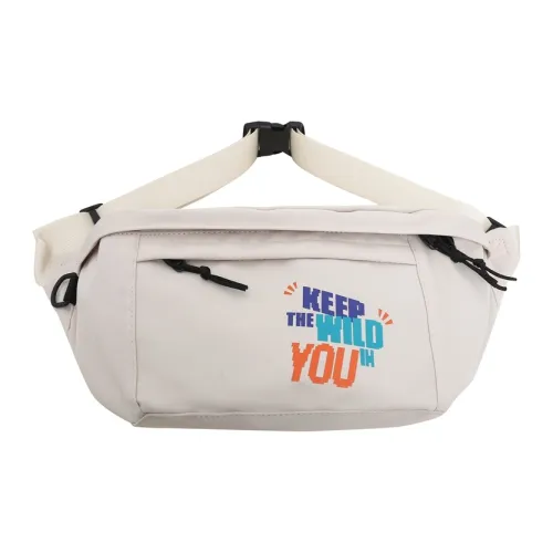 KINMAC Нейлоновая сумка через плечо поясная сумка унисекс черная белая