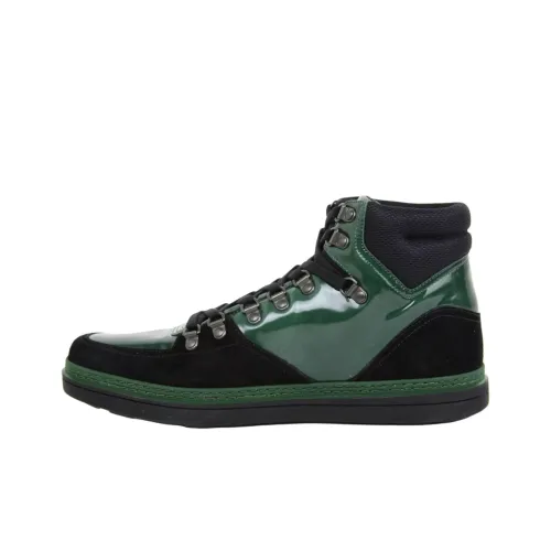 GUCCI Высокие Кроссовки для скейтбординга Мужские Темно-зеленые