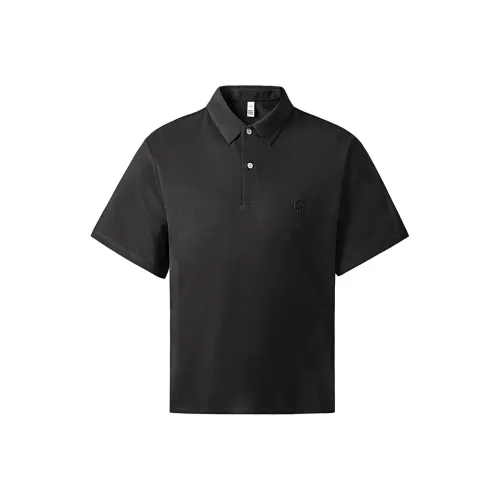 Hansca Модный Вышивка Свободный крой Короткий рукав Поло Мужское