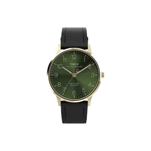 TIMEX WATERBURY Collection Мужские наручные часы кварцевый механизм зеленый циферблат