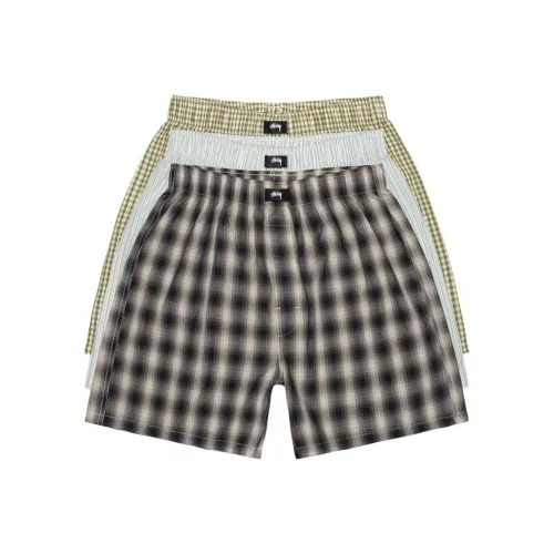 STUSSY SS25 3 шт Желтый+Циановый+Серый Унисекс Брюки с стрелкой