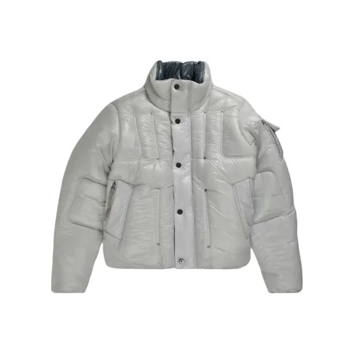 Г Звезда RAW хлопковый пуховик мужской светлый серебряный