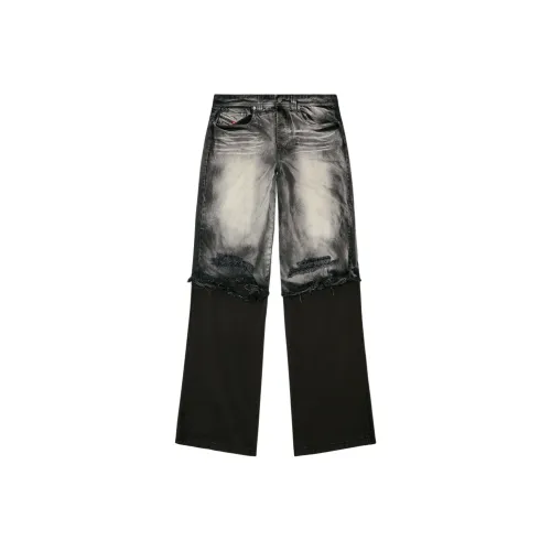 DIESEL Черные/Серые Мужские Повседневные Штаны