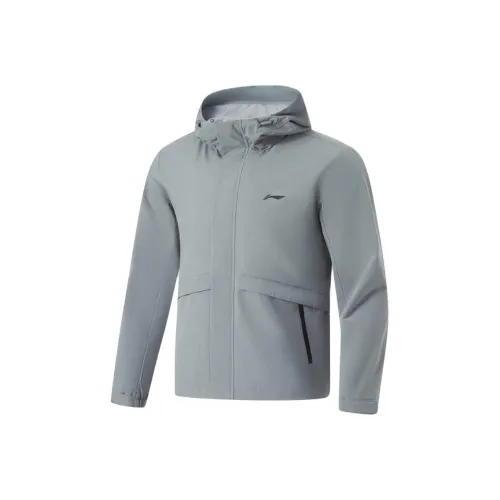 LINING Fitness Series Тренчкот Мужской Щебнево-Серый