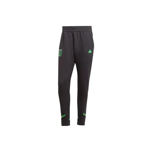 Adidas Austin FC Дизайнерский для Gameday Travel Pants Вязаные Тренировочные брюки Мужской Черный