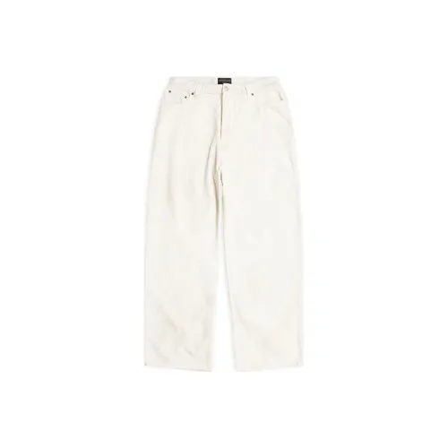 Balenciaga Повседневные штаны свободный крой унисекс экрю