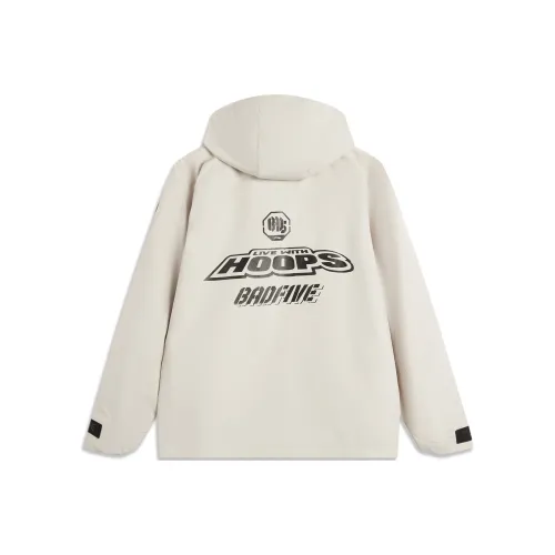 LINING Basketball Collection Тренчкот Мужской Rock Белый Серый