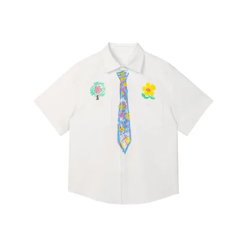 HANLICHEN Белая унисекс рубашка