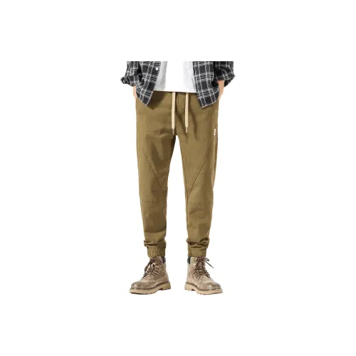 BALENO Повседневные брюки Мужские Темно-хаки