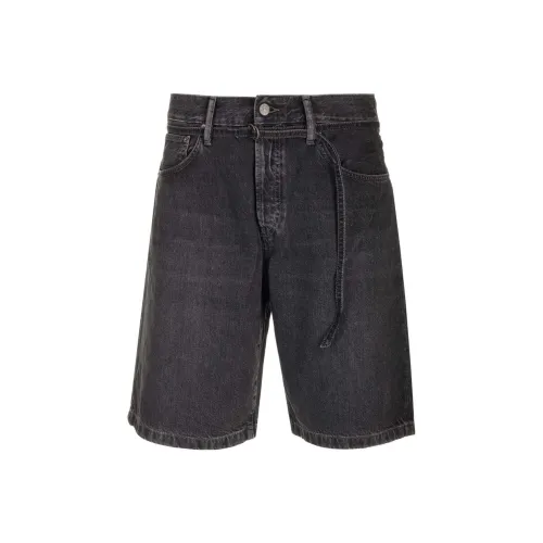 ACNE STUDIOS 2024 Осенне-зимняя коллекция SS24 Джинсовые шорты Мужской Черный