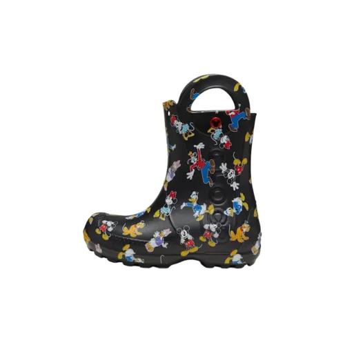 Crocs Mickey Friends Slip-resistant Abrasion-resistant High Top Обувь для малышей Черный Infant и Toddler