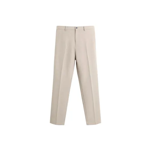 ZARA Костюм Брюки Мужские Песочный Зебра С принтом