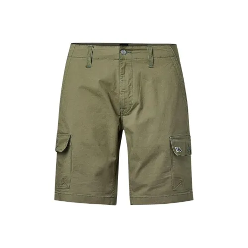 Мужские джинсовые шорты Lee co-branded модели оливково-зеленого цвета