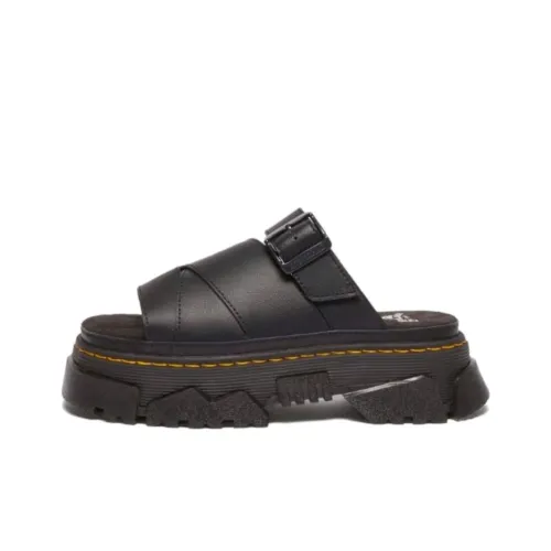 Dr.Martens Устойчивые к истиранию Слипоны Женские Черные