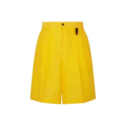 FENDI FW21 Повседневные шорты Мужские Желтые Желтые