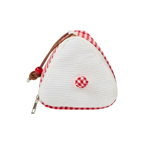 ALOENEY Вельвет с ПУ (полиуретан) Косметичка Женская Красная