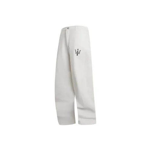 Maserati Белые Унисекс Джинсы