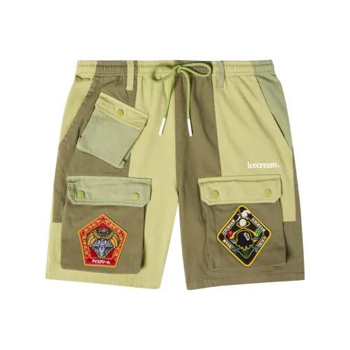 ICECREAM SS24 Карго Шорты Унисекс Зеленый